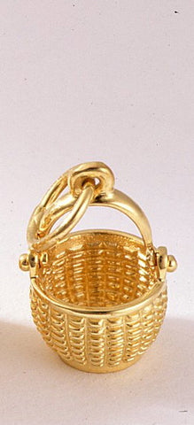 14K Interior Weave Basket 7/16