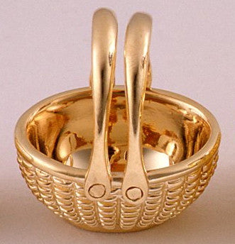 14k Oval Open Basket 5/8
