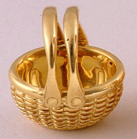 14k Oval Open Basket 1/2