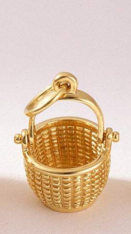 14K Interior Weave Basket 9/16